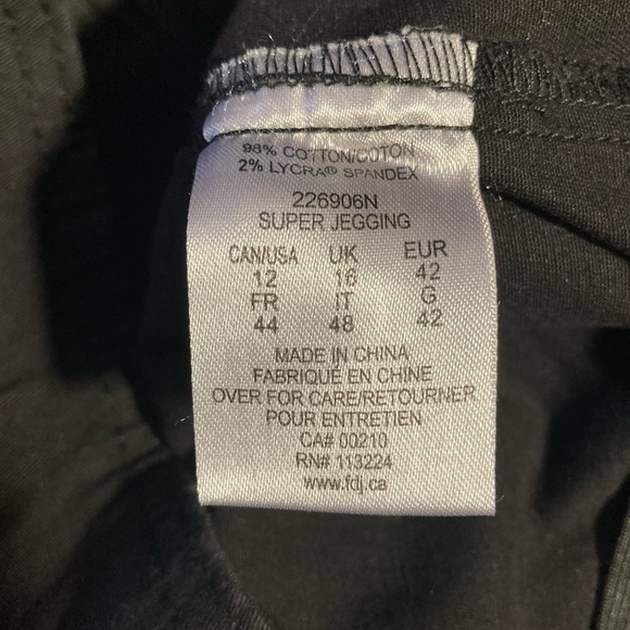 FDJ French Dressing Jeans Cotton Pull-On Super Jeggings - Picture 4 of 4